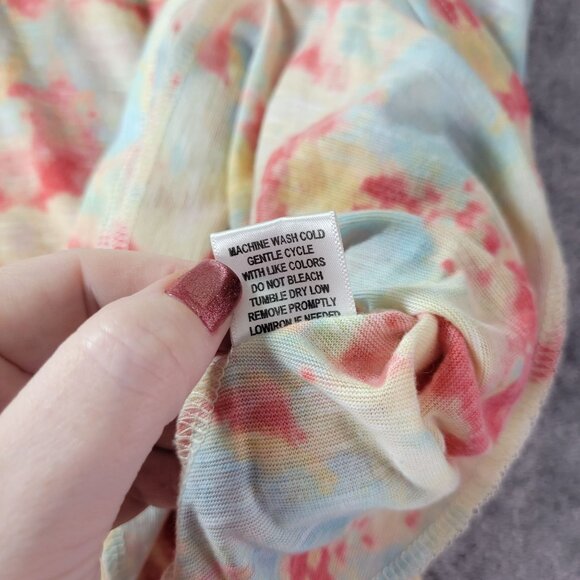 Liberty Love Womens XS Tie Dye Cami Top Boho Festival Y2K Summer Tank Multicolor - Picture 9 of 11